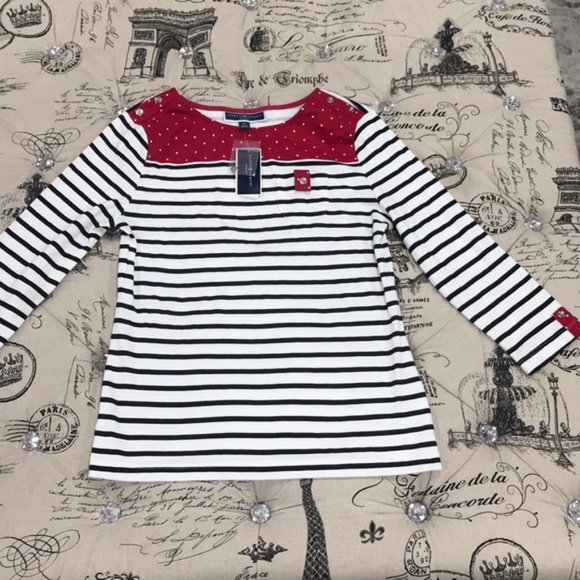 Karen Scott Sport Colorblocked Striped Top - Picture 4 of 7
